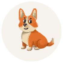 Mischievous puppy costume character for the game in Scratch